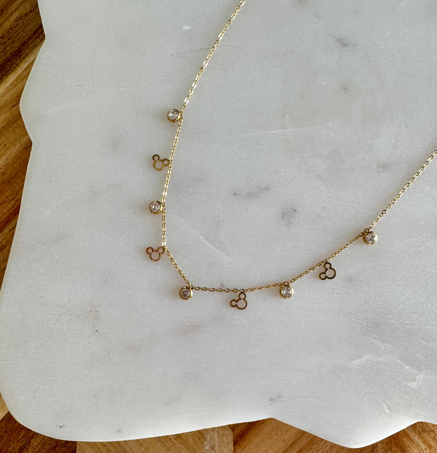 Dainty Mickey Mouse Necklace