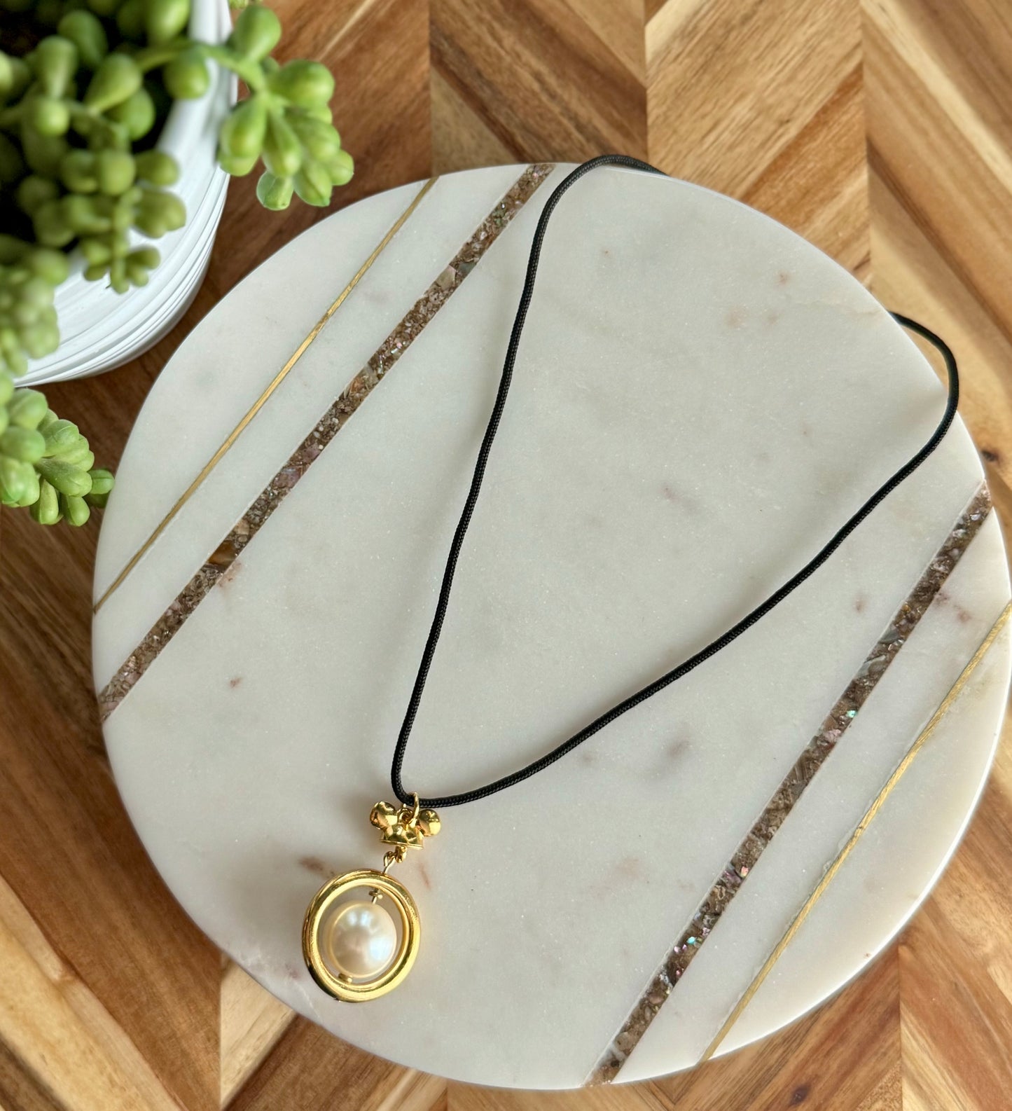 Napier Mickey Mouse Pearl Necklace