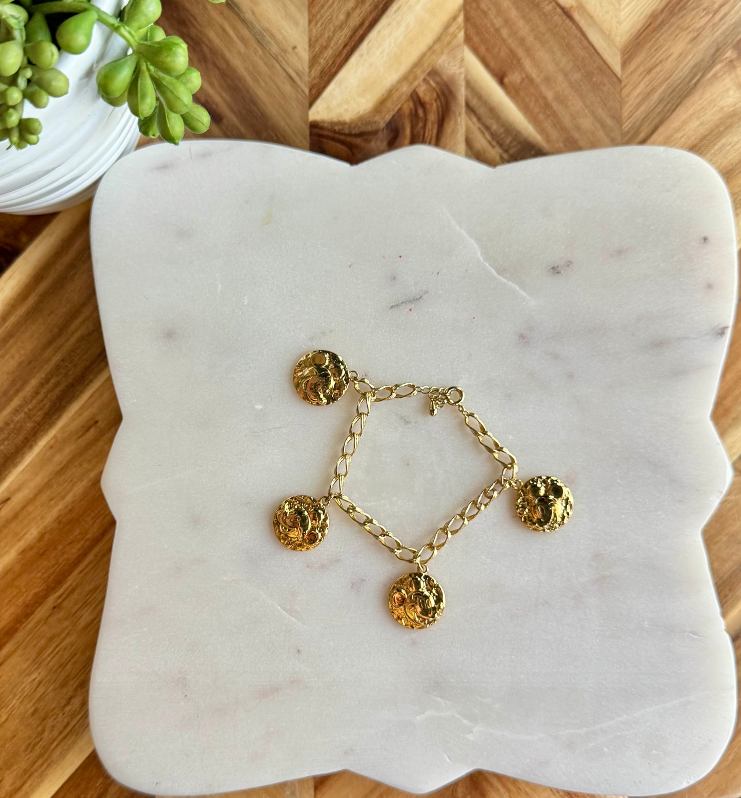 Mickey Coin Charm Bracelet