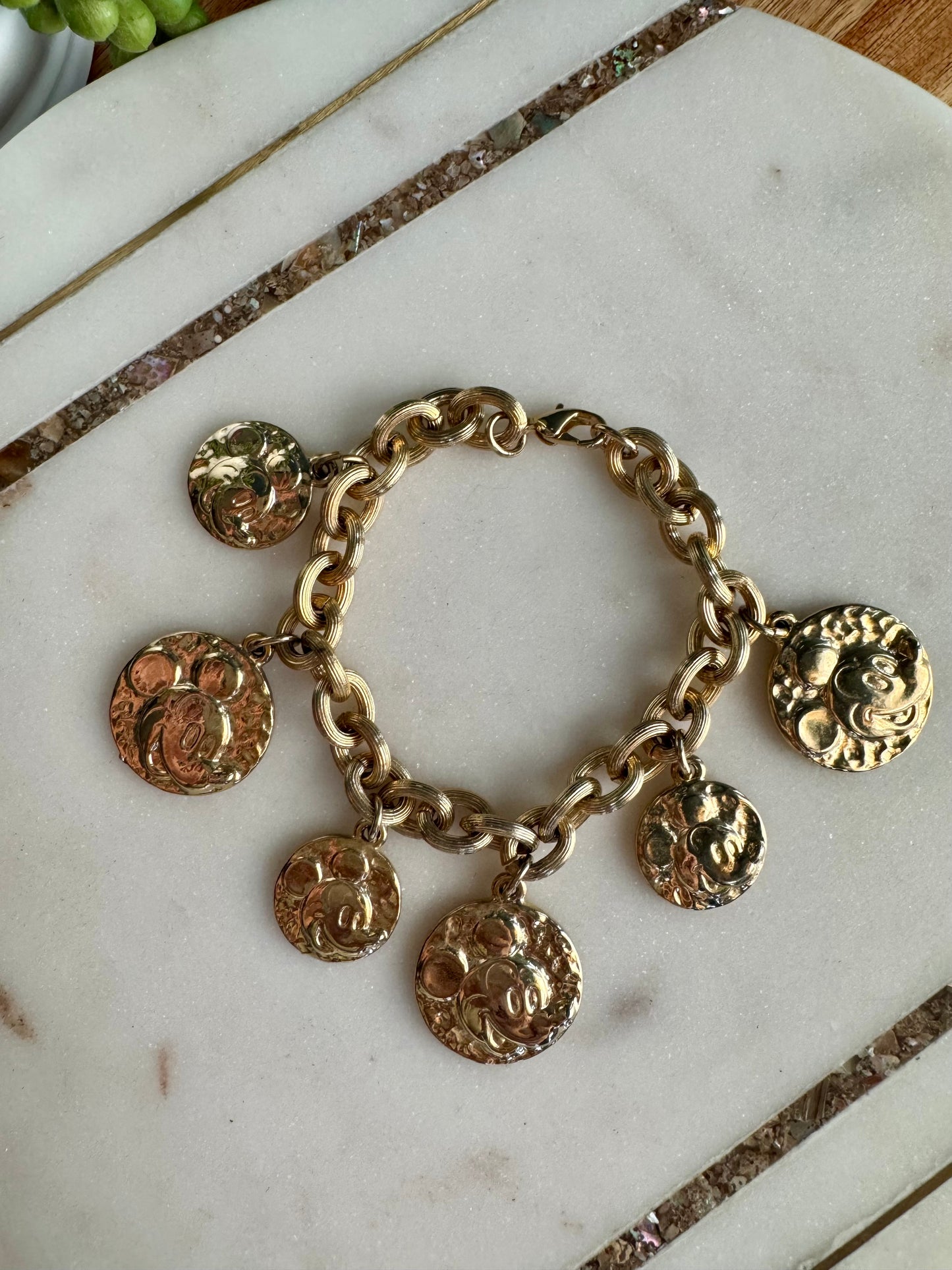 Mickey Coin Charm Bracelet