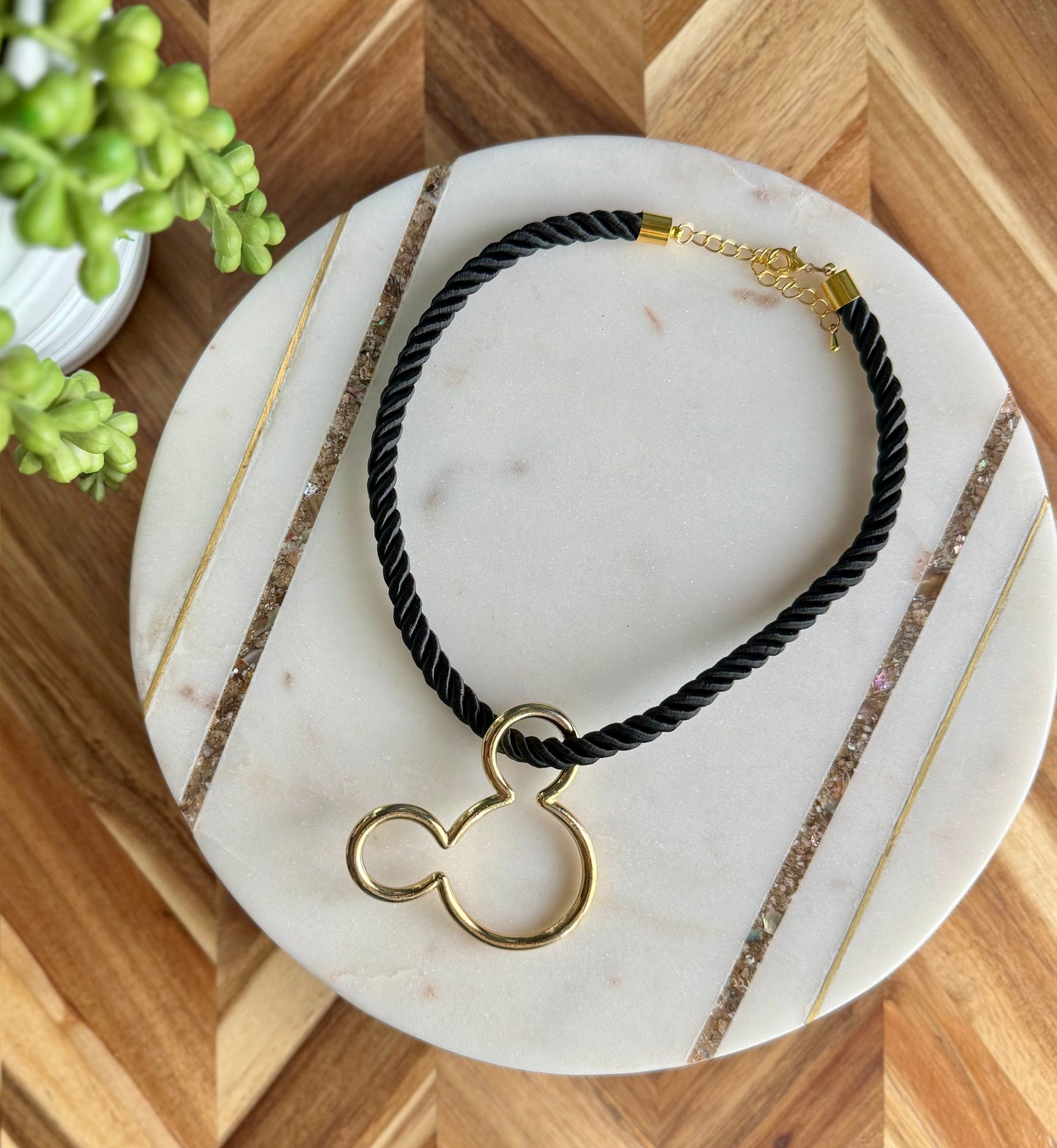 Large Mickey Mouse Choker Necklace