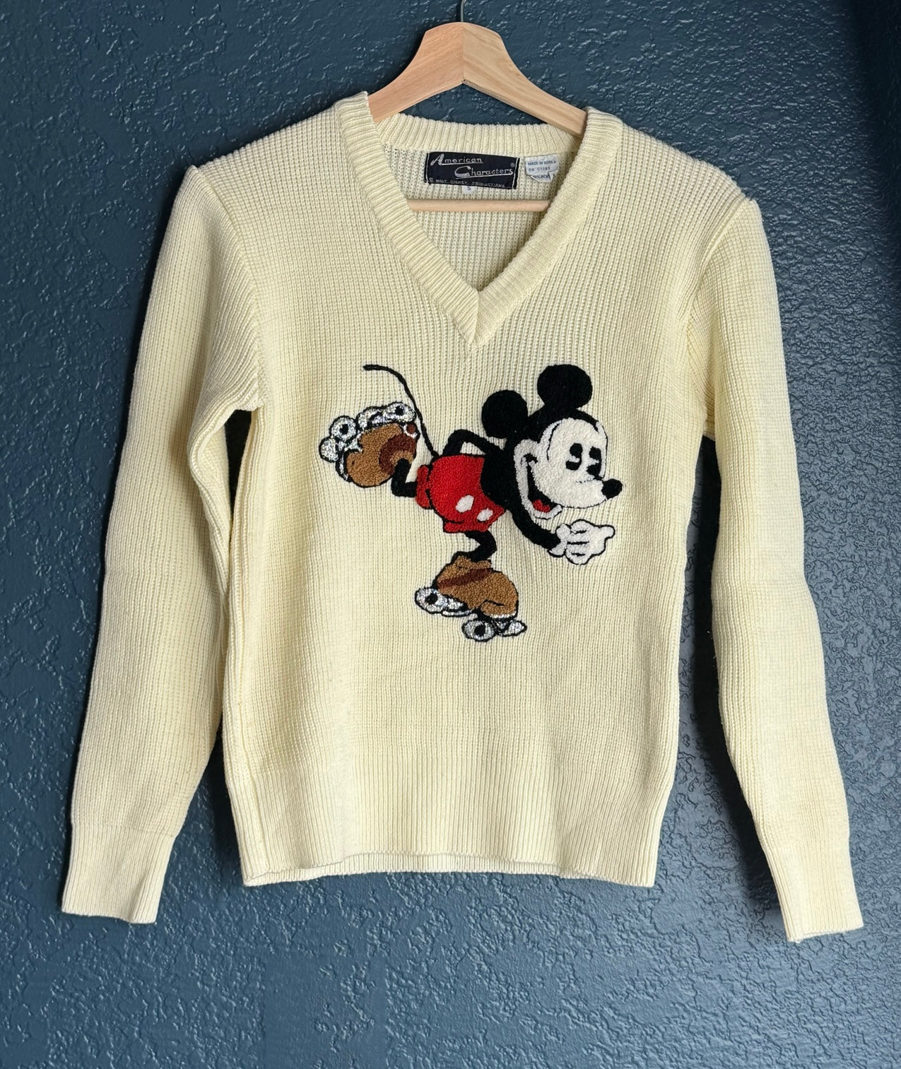 Roller Skating Mickey Mouse Knit Sweater