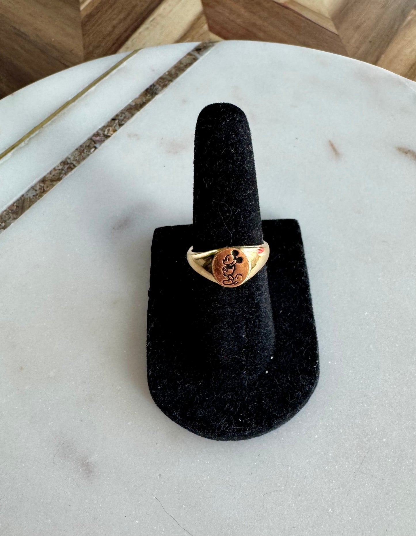 Mickey Mouse Signet Ring - 6-6.5