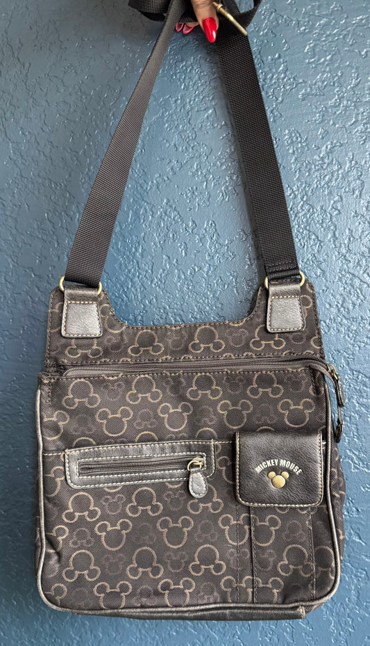 Canvas Mickey Mouse Crossbody / Shoulder Bag