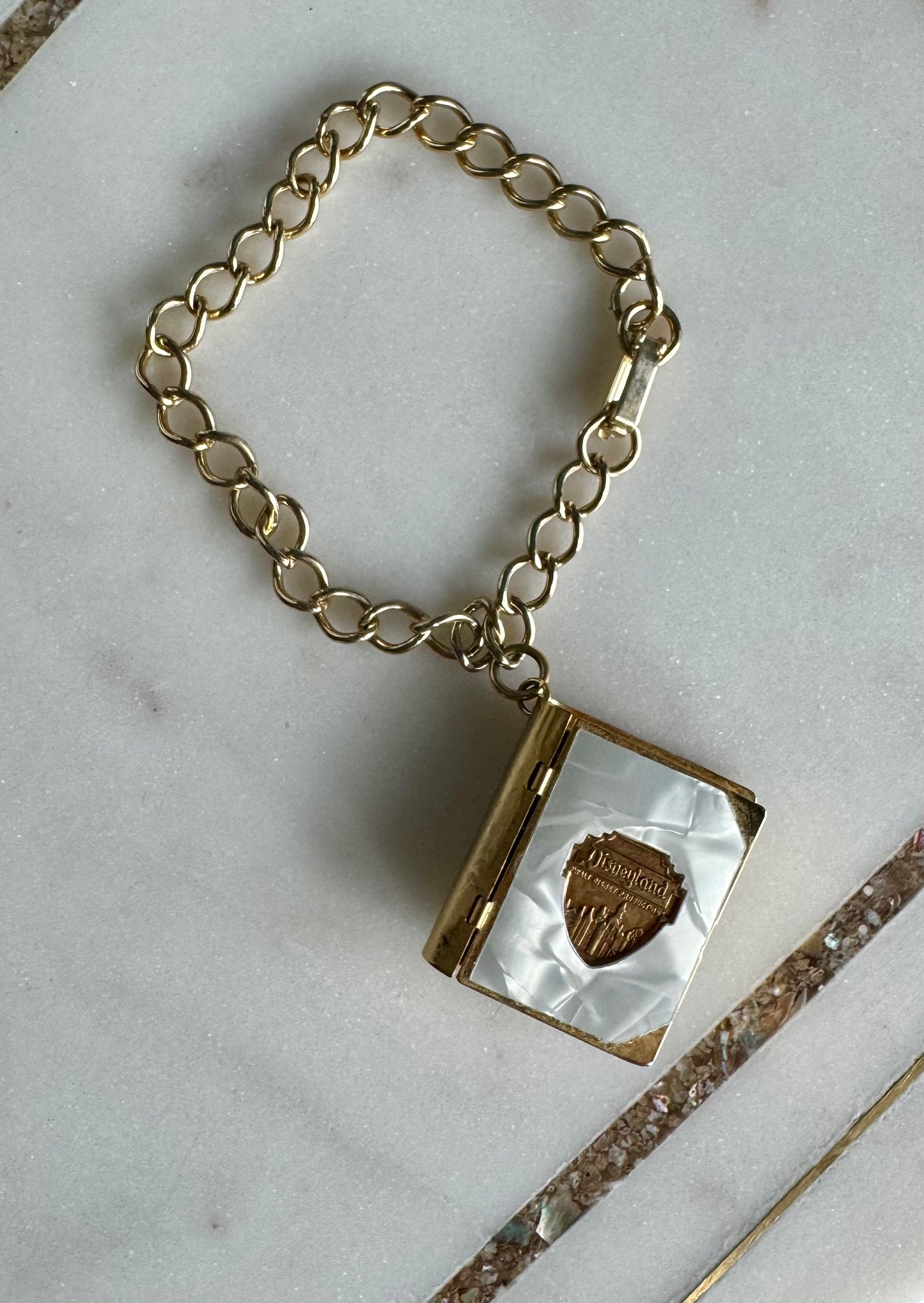 Disneyland Postcard Charm Bracelet